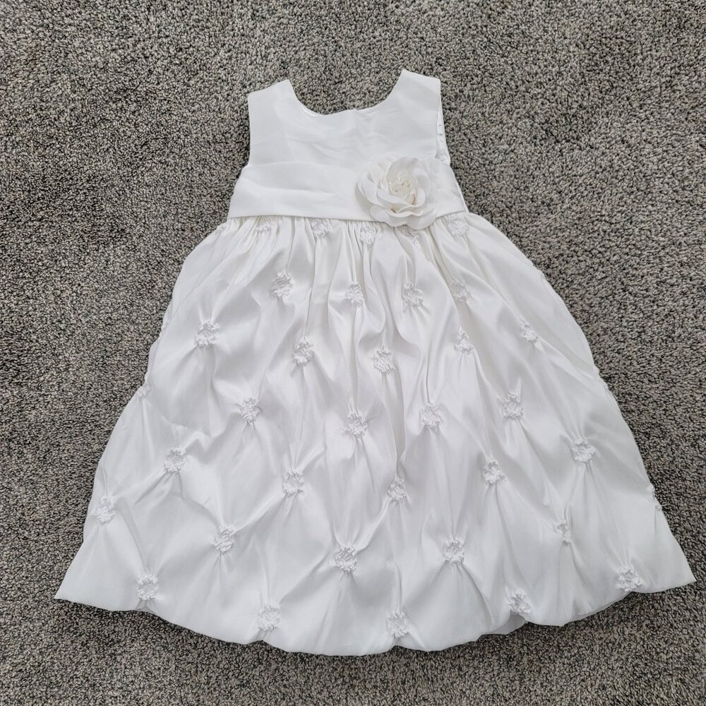 American Princess White Girl's Sleeveless  Formal Dress 2T